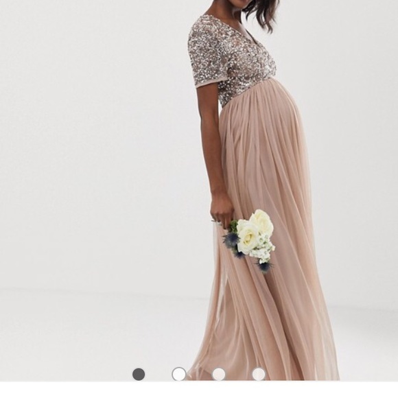 maya sequin maxi dress